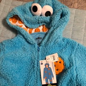 Brand new Cookie Monster Onesie (S/M)